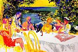 Wine Alfresco by Leroy Neiman